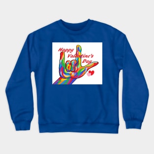 ASL Valentines Day Crewneck Sweatshirt